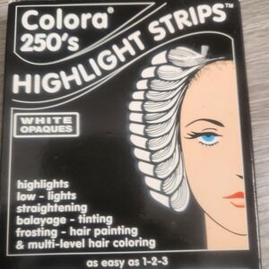 Colora 250 Hair White Opaques Highlight Strips Low Lights Straightening Balayagr